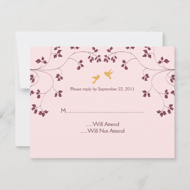 Vines Reply 4.25 x 5.5 Invitation (Front)