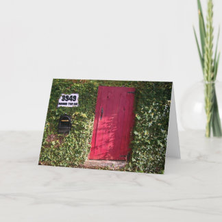 Vines with red Door Card