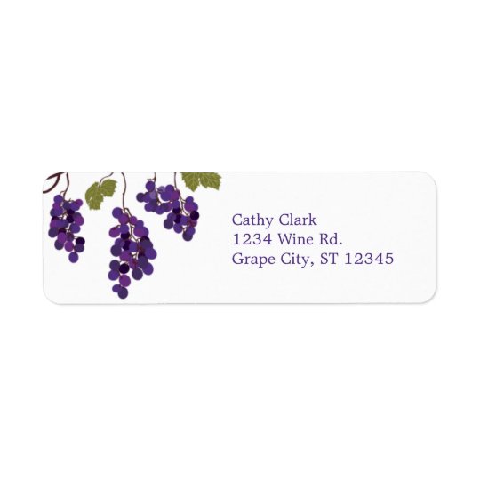 Vineyard Address Label