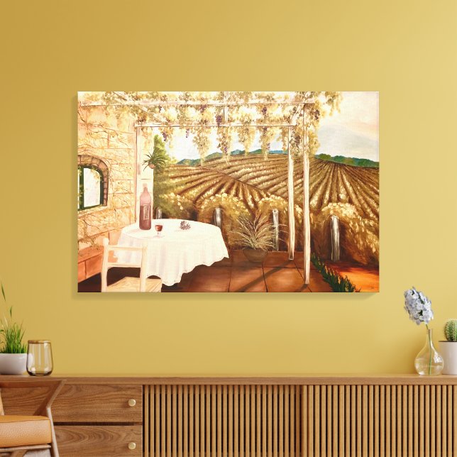 Vineyard Canvas Print (Insitu(LivingRoom))