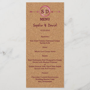 Vineyard Cork Stains Red Wine Mariage Menu