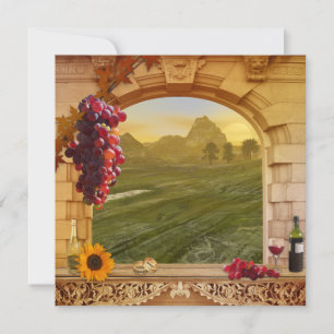 Vineyard Fall Wedding Invitation
