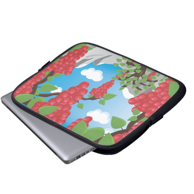 Vineyard Grapes Laptop Sleeve (Front Bottom)