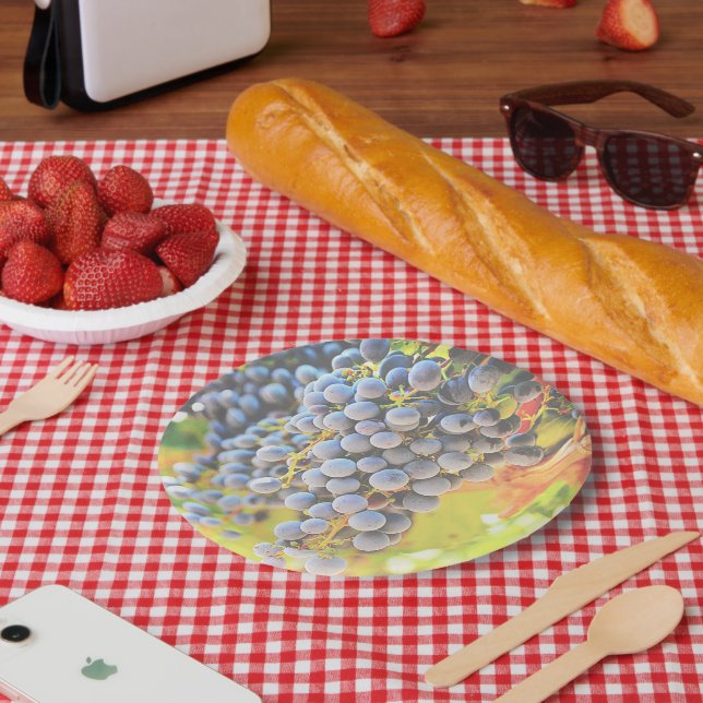 Vineyard Grapes Paper Plates  (Picnic)