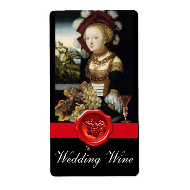 VINEYARD GRAPES ROUGE SCEAU MARIAGE VIN (Devant)