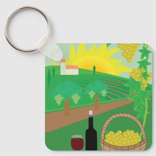 Vineyard Keychain (Front)
