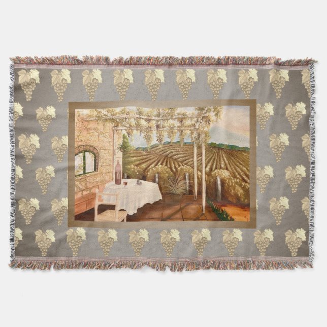 Vineyard Throw Blanket (Front)