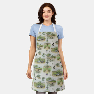 Vineyard Views Colour Apron