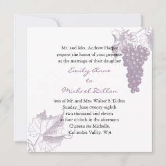 Vineyard Wedding Invitation