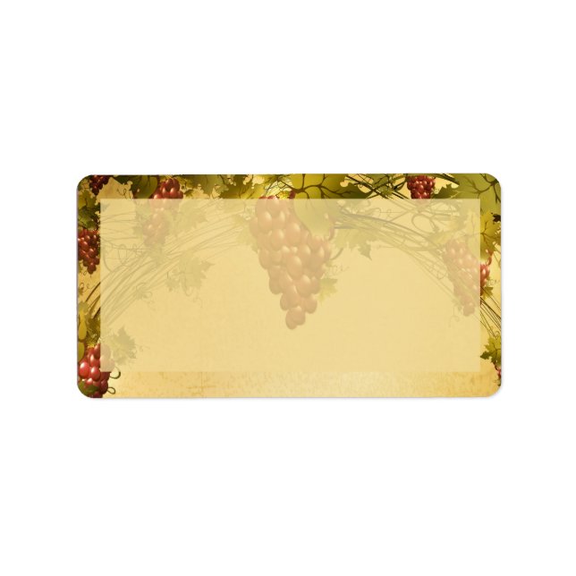 Vineyard Wedding Mailing Address Label (Front)