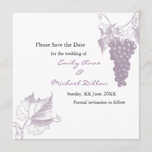 Vineyard Wedding Save the Date