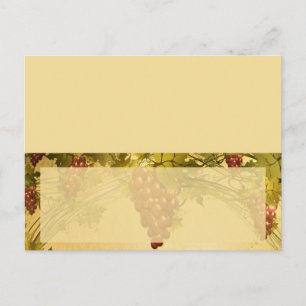 Vineyard Wedding Writable Place Card