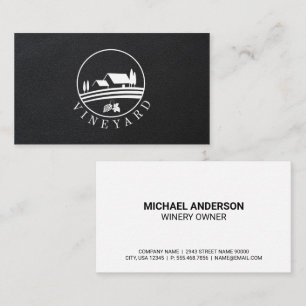 Vineyard Winery Logo Business Card