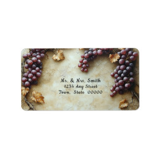 Vineyard Winery Watercolor Label