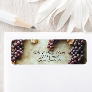 Vineyard Winery Watercolor Return Address