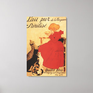 Vingeanne Milk Girl with Cats Canvas Print
