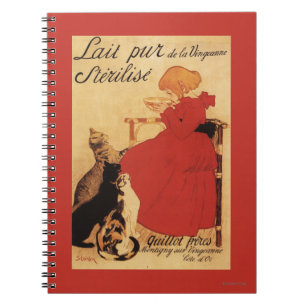 Vingeanne Milk Girl with Cats Notebook