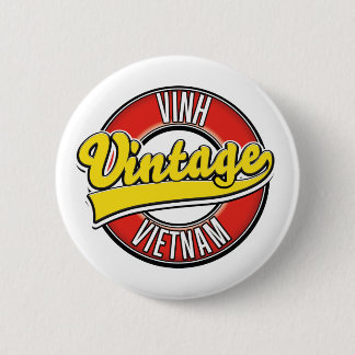 Vinh vietnam retro logo 2 inch round button