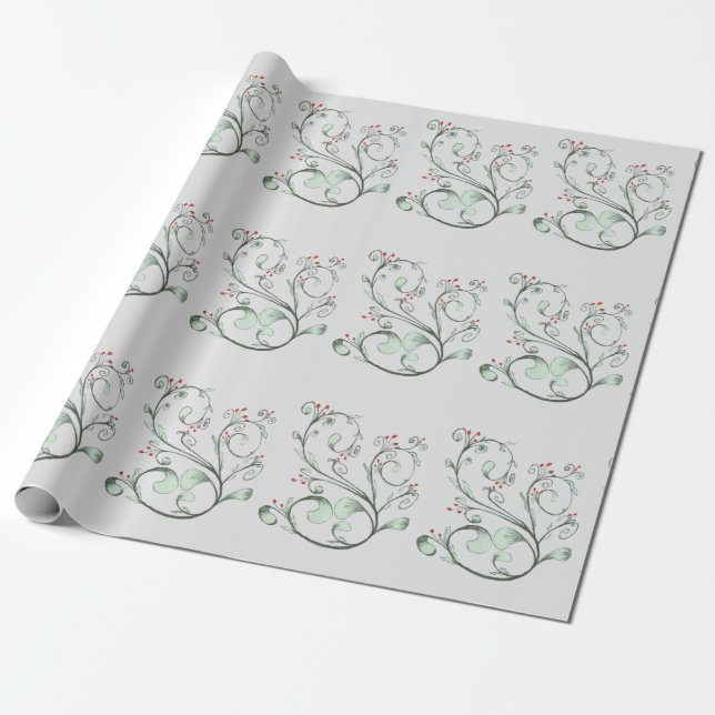 Vining For A Smile Wrapping Paper (Unrolled)