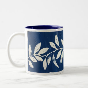 Vining Leaves Two-Tone Mug