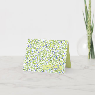 Vining Lithodora Personalized Note Cards