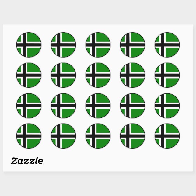 Vinland Flag Classic Round Sticker (Sheet)