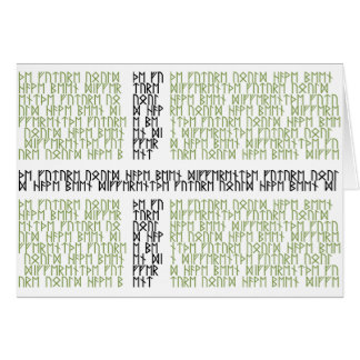 Vinland Flag w Runes - Card