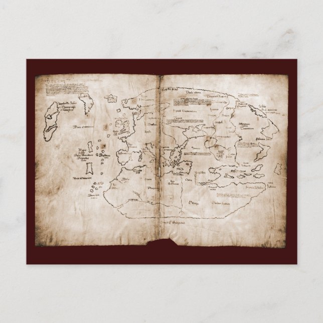 Vinland Map Postcard (Front)