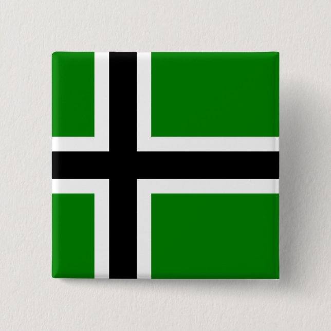 Vinland, United States 2 Inch Square Button (Front)