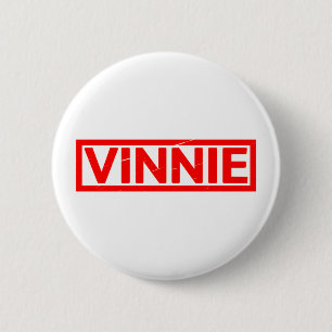 Vinnie Stamp 2 Inch Round Button