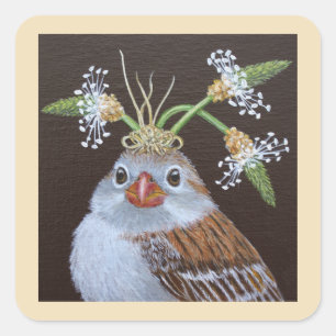 Vinnie the field sparrow stickers