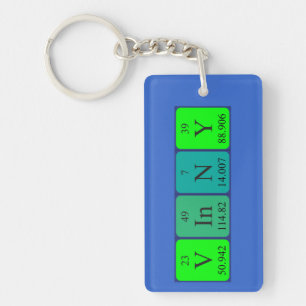 Vinny periodic table name keyring