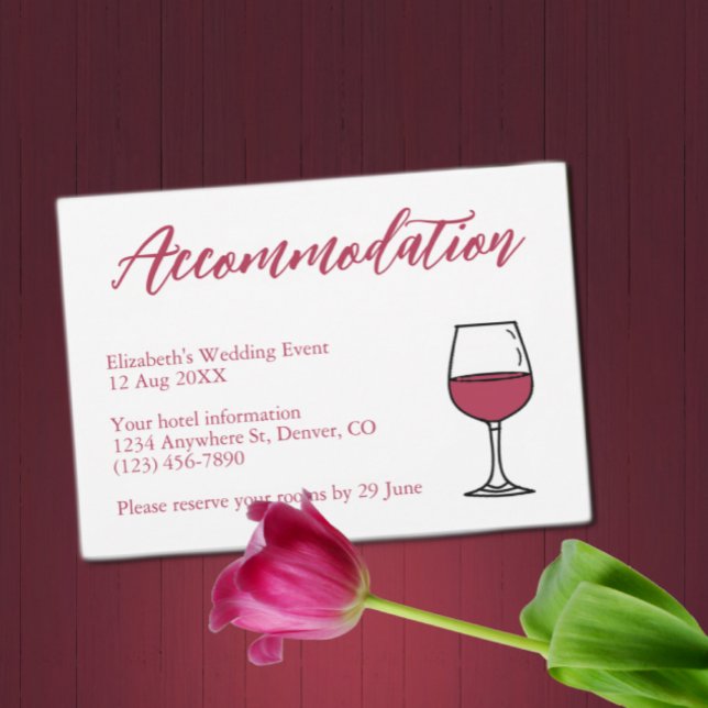 Vino Before The Vows Accommodation Enclosure Card (Creator Uploaded)