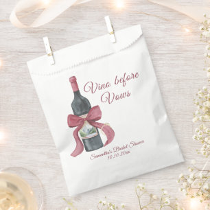 Vino before vows Bridal Shower Favour Bag