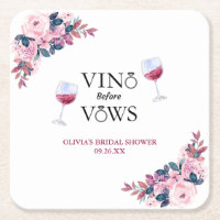Vino Before Vows Elegant Wine Bridal Shower Floral