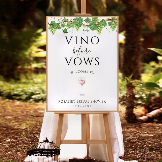 Vino Before Vows Winery Fête des mariées Affiche d (Créateur téléchargé)