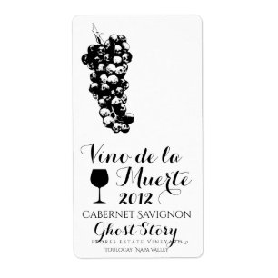 vino de la muerte wine label