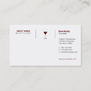 Vino (grid format) business card