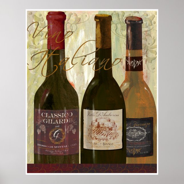 Vino Italiano Poster (Front)