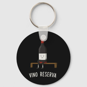 Vino Reserva Funny Soccer Benchwarmer Reserve Wine Keychain