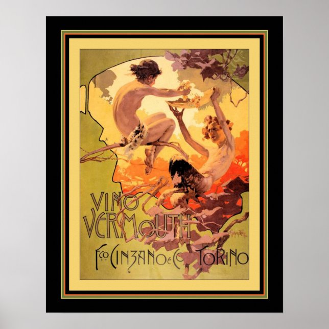 "Vino Vermouth" Poster Art Nouveau ca. 1901 (Devant)