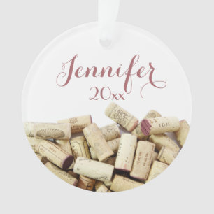 Vins Corks Ornement personnalisé