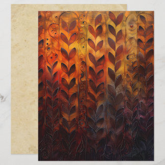 Vins d'automne et papier Feuille