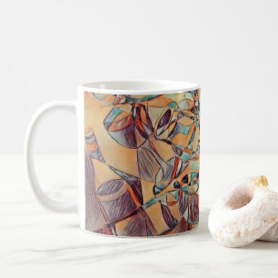 Vins et bouteilles de vin art Café Mug