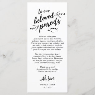 Vins Rustiques, Dîner Lieu Cadre Carte de remercie