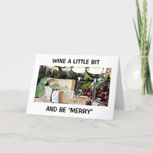 "VINS UN PEU" ET SOYEZ "JOYEUX" CARTE DE VACANCES