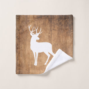 Vintaga Beauty Wood & Deer  Bath Towel Set
