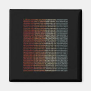 Vintage 10000 Digits Pi Sign - Math Mathematics -  Magnet