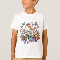 Vintage 100 Days School Garden Butterflies Design