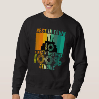 Vintage 10th Birthday Apparel  Boys Girls 10th Bir Sweatshirt
